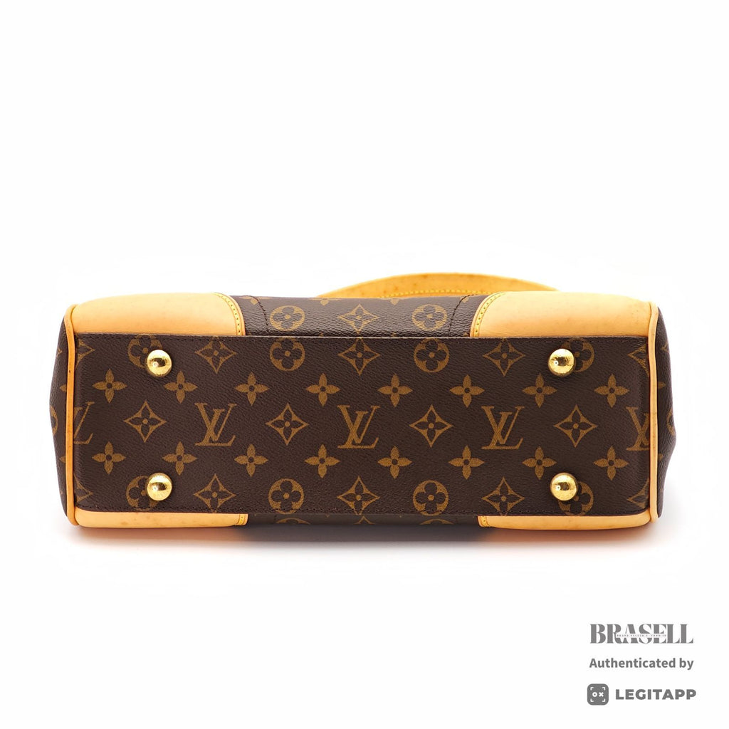 LOUIS VUITTON Monogram Beverly MM M40121 Flap Handbag Brown【ImportFeeFREE】