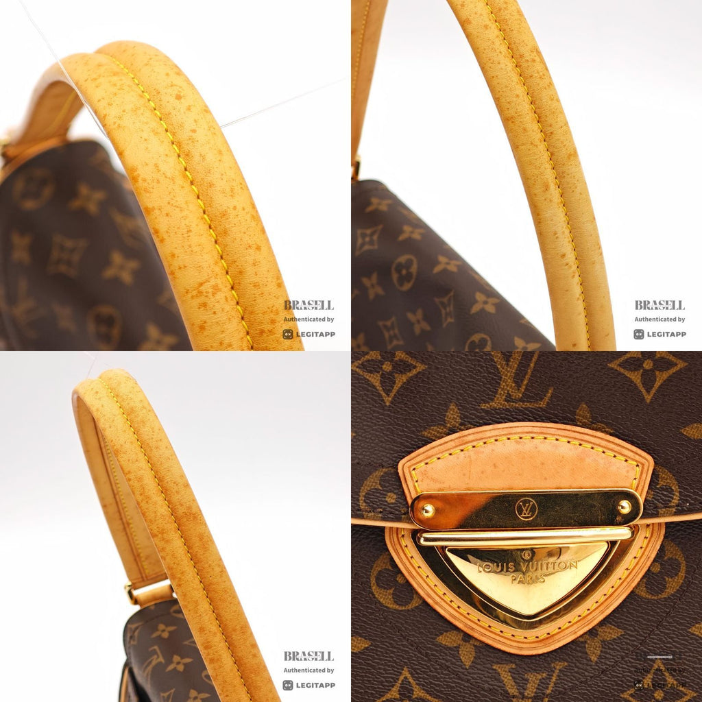 LOUIS VUITTON Monogram Beverly MM M40121 Flap Handbag Brown【ImportFeeFREE】