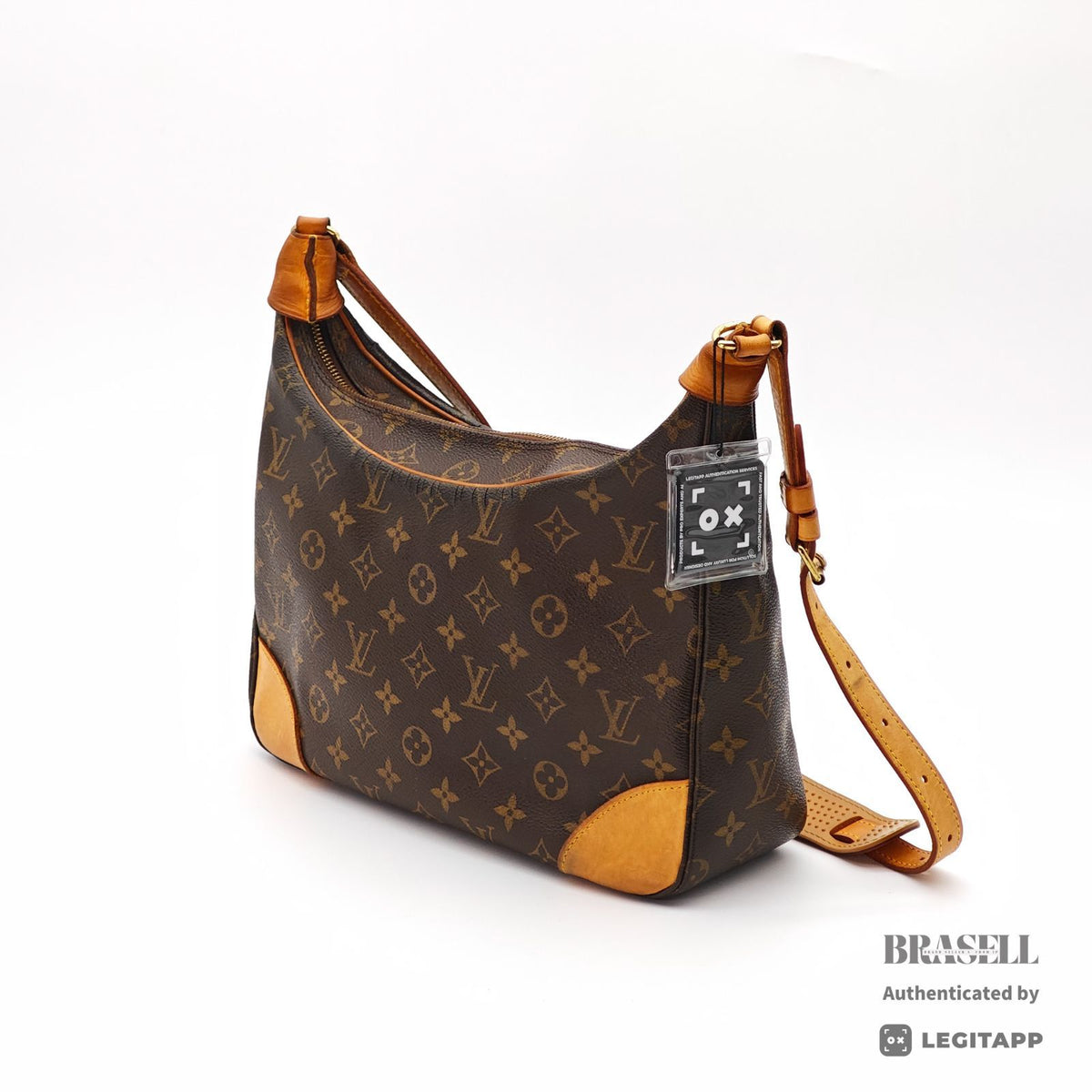 LOUIS VUITTON Monogram Boulogne 30 M51265 Shoulder Bag Brown【ImportFeeFREE】