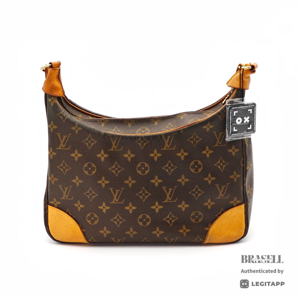 LOUIS VUITTON Monogram Boulogne 30 M51265 Shoulder Bag Brown【ImportFeeFREE】