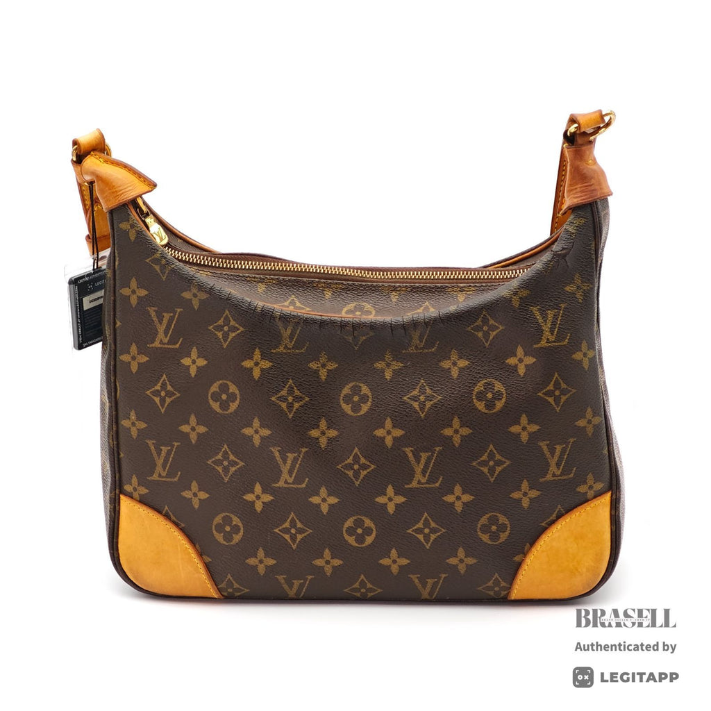 LOUIS VUITTON Monogram Boulogne 30 M51265 Shoulder Bag Brown【ImportFeeFREE】