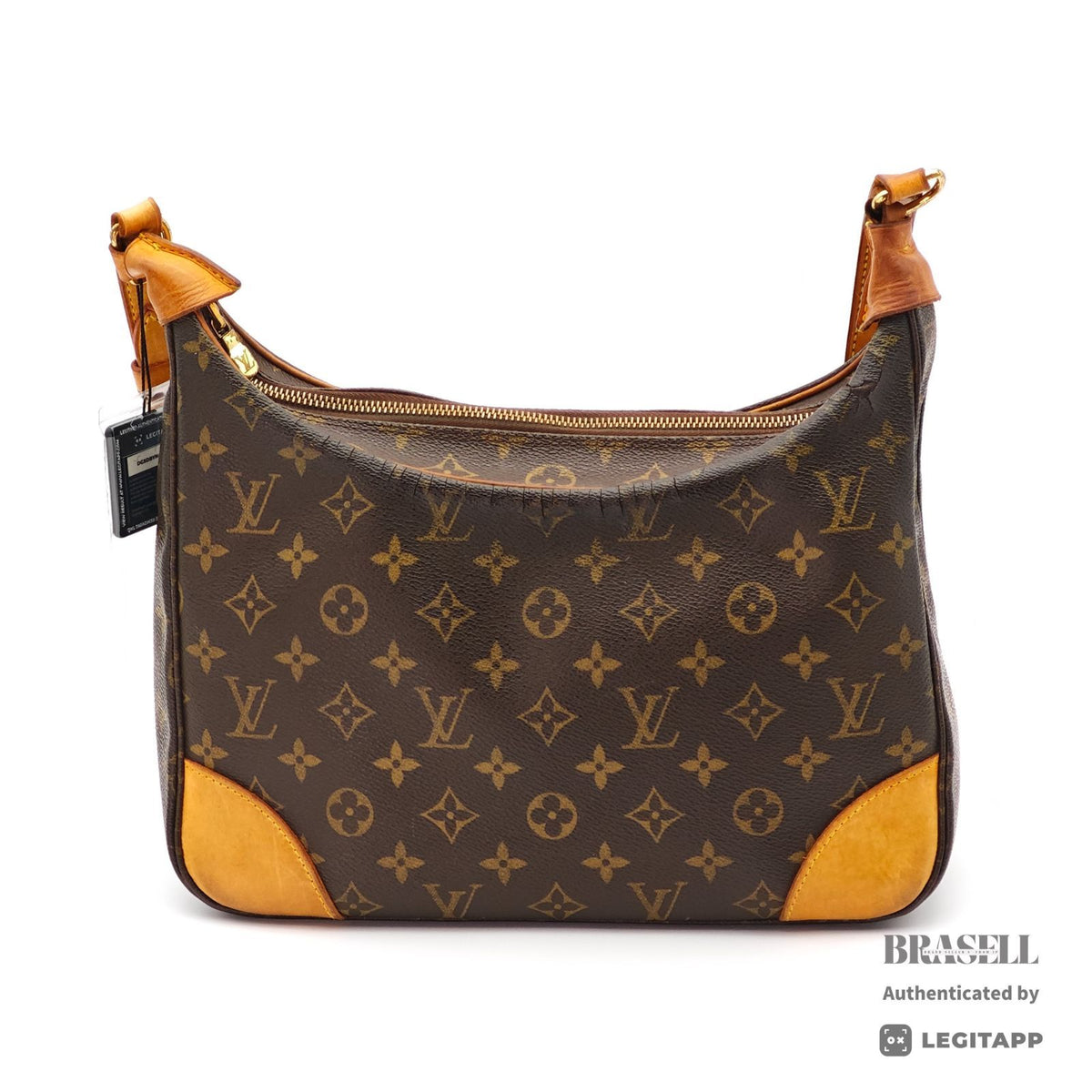 LOUIS VUITTON Monogram Boulogne 30 M51265 Shoulder Bag Brown【ImportFeeFREE】