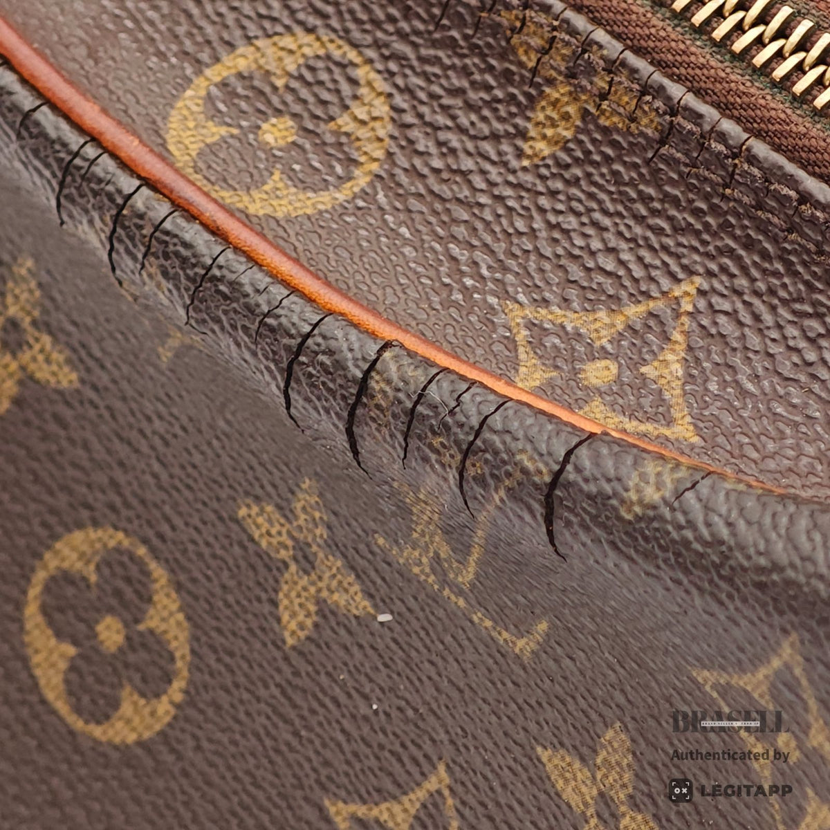 LOUIS VUITTON Monogram Boulogne 30 M51265 Shoulder Bag Brown【ImportFeeFREE】