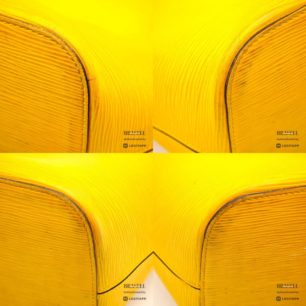 LOUIS VUITTON Epi Neverfull MM M40956 Tote Bag Yellow【ImportFeeFREE】