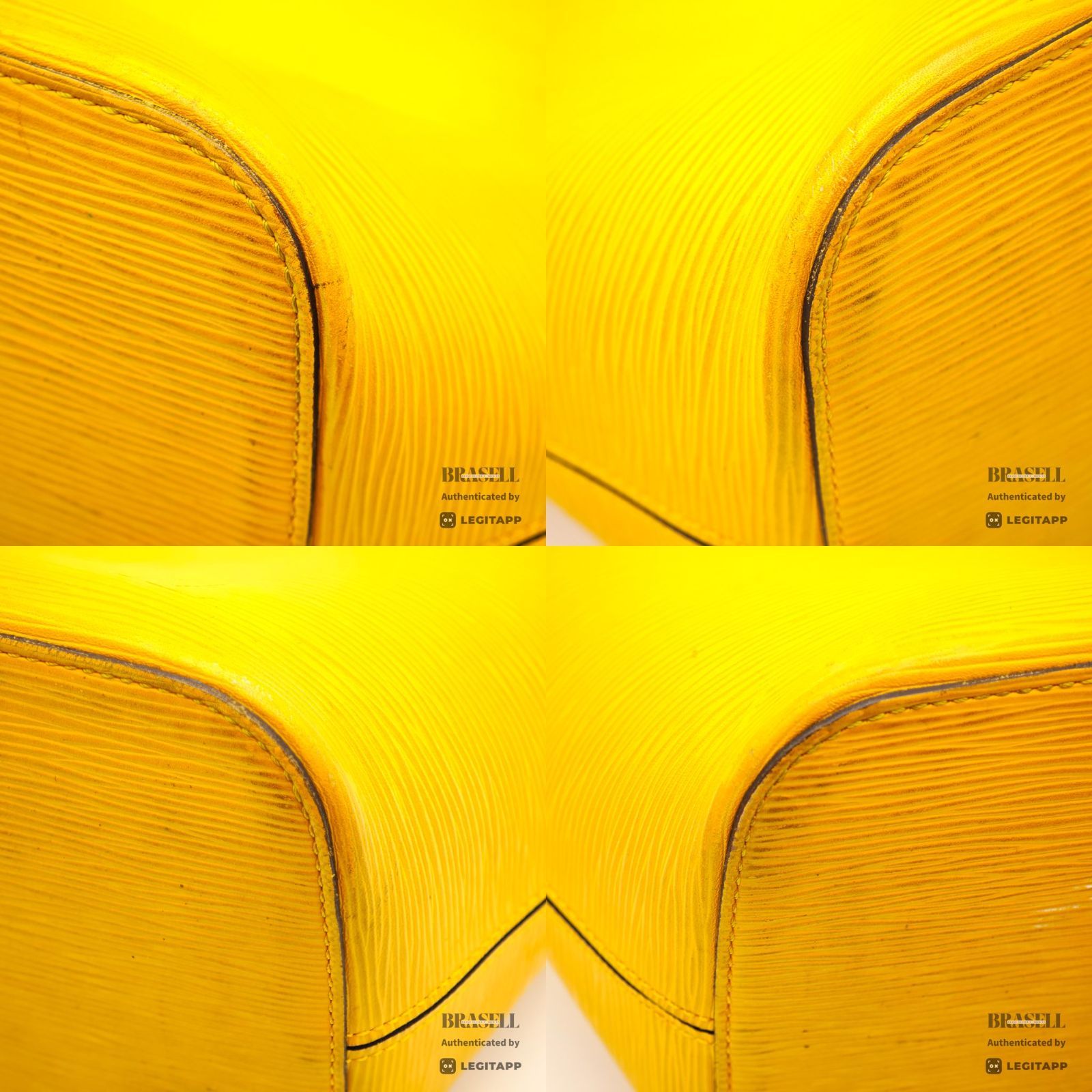 LOUIS VUITTON Epi Neverfull MM M40956 Tote Bag Yellow【ImportFeeFREE】