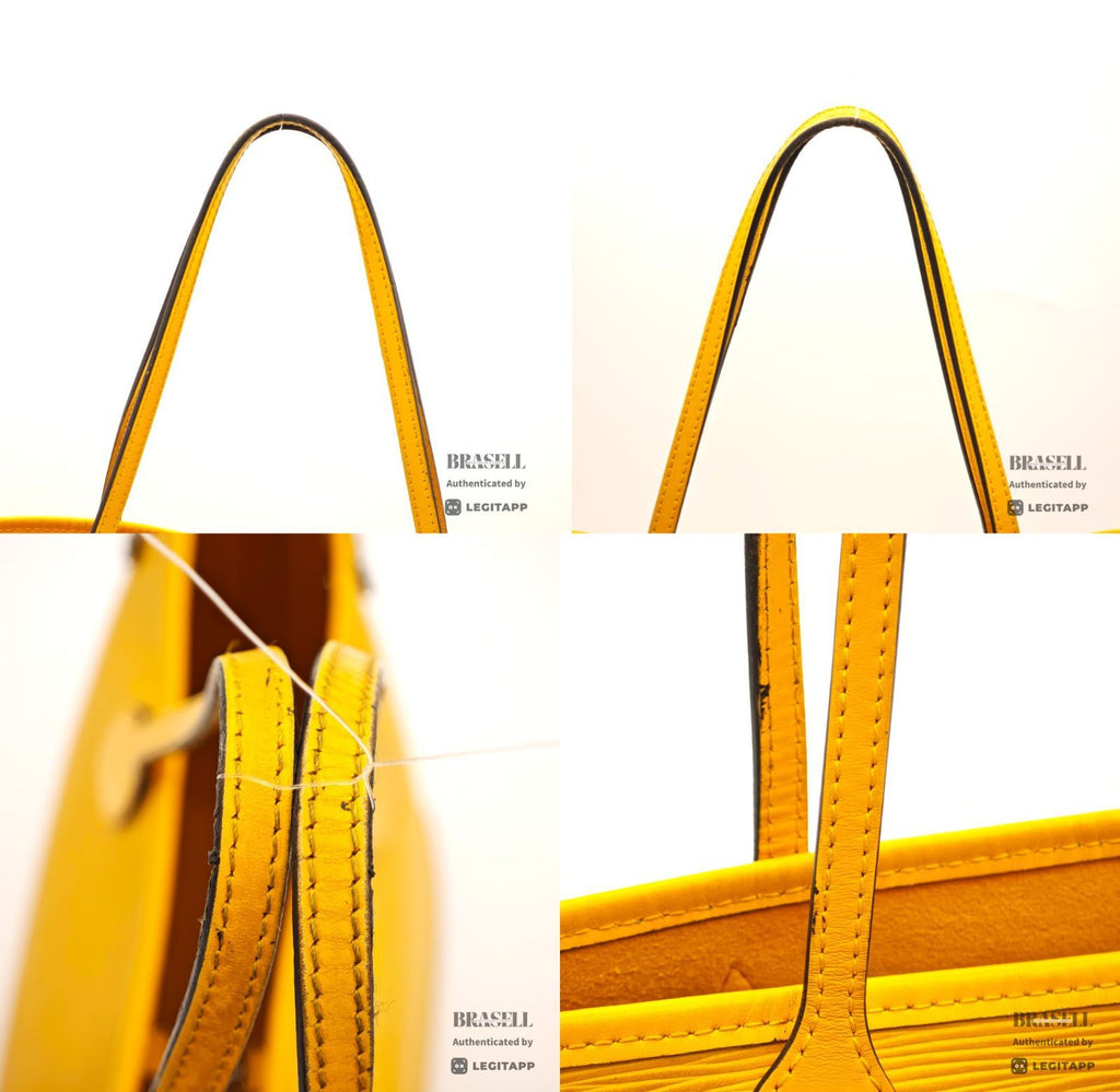 LOUIS VUITTON Epi Neverfull MM M40956 Tote Bag Yellow【ImportFeeFREE】