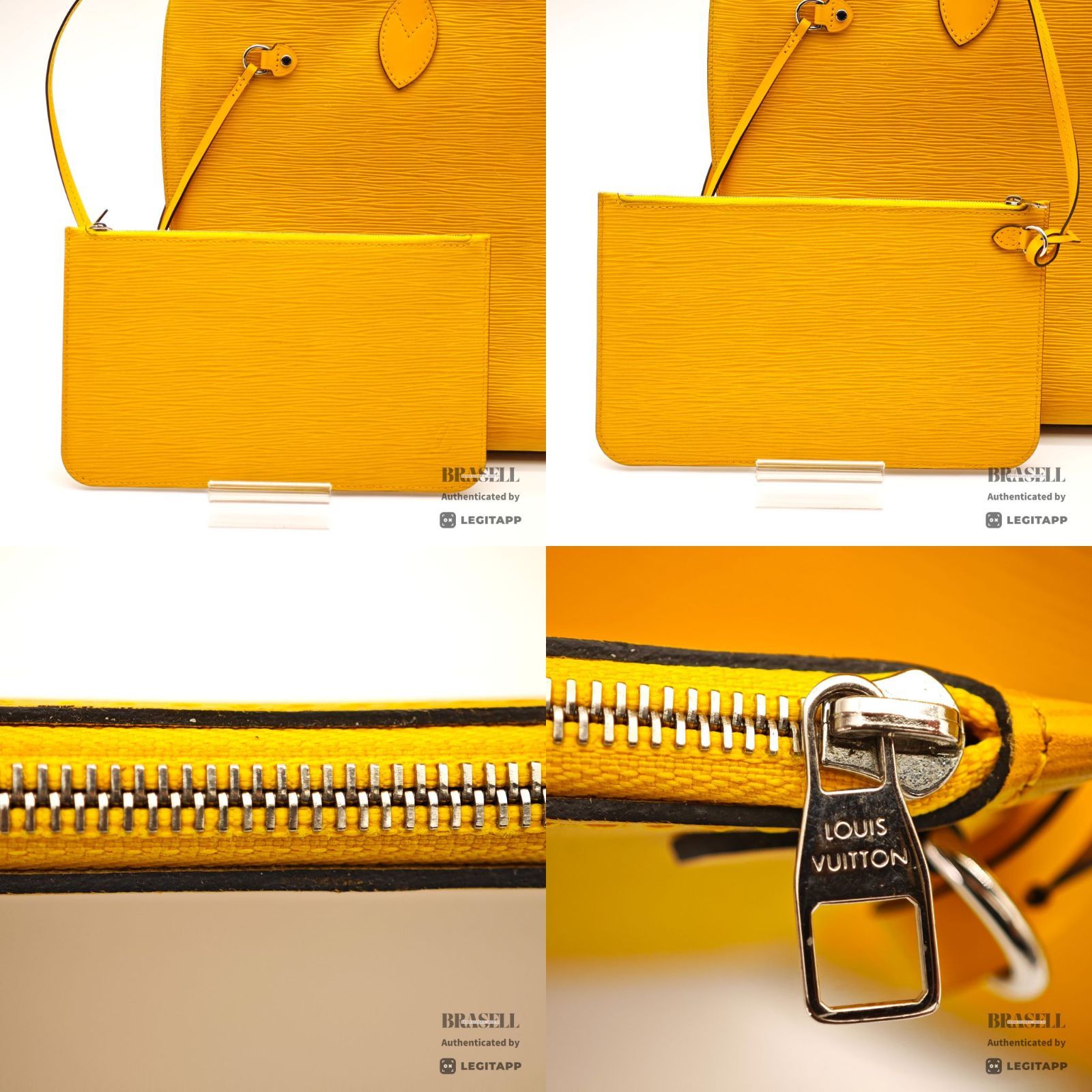 LOUIS VUITTON Epi Neverfull MM M40956 Tote Bag Yellow【ImportFeeFREE】
