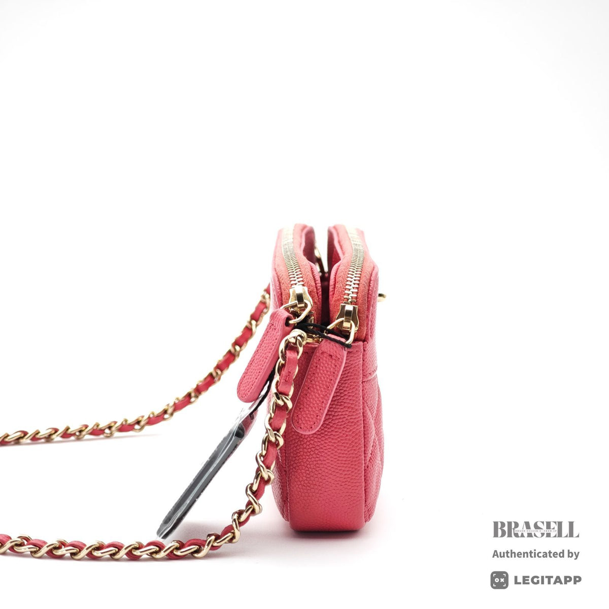 CHANEL Chain Wallet Shoulder Bag Pink Women's with Box Dust Bag【ImportFeeFREE】