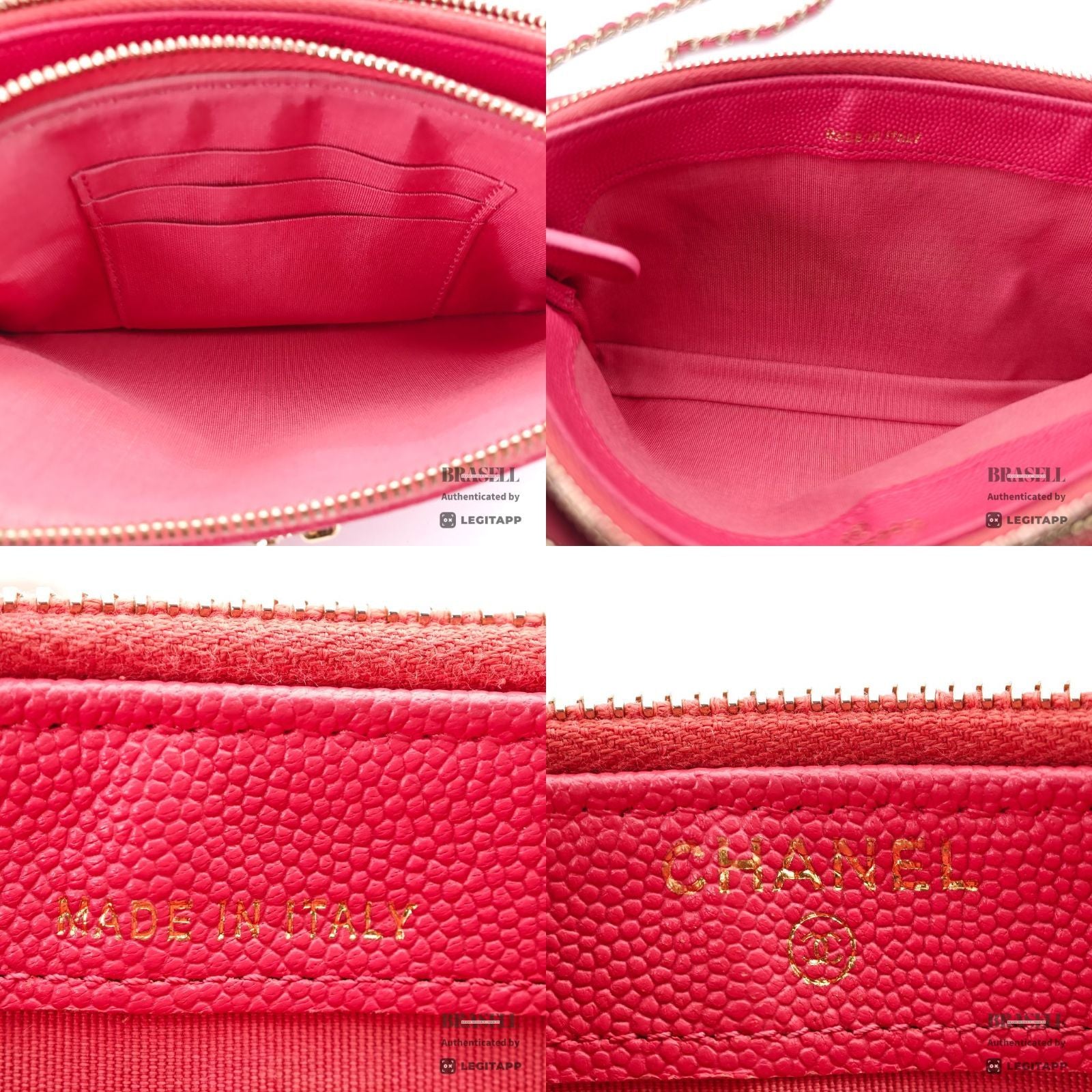 CHANEL Chain Wallet Shoulder Bag Pink Women's with Box Dust Bag【ImportFeeFREE】