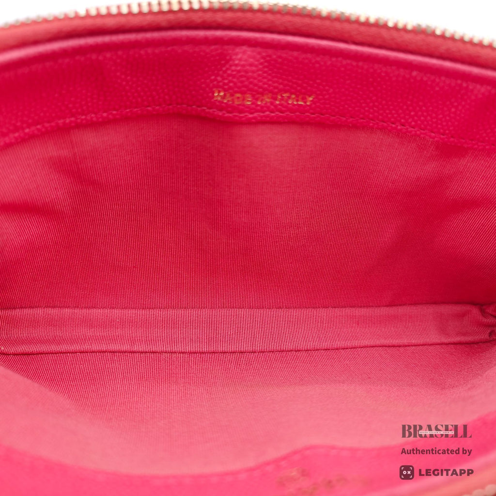 CHANEL Chain Wallet Shoulder Bag Pink Women's with Box Dust Bag【ImportFeeFREE】