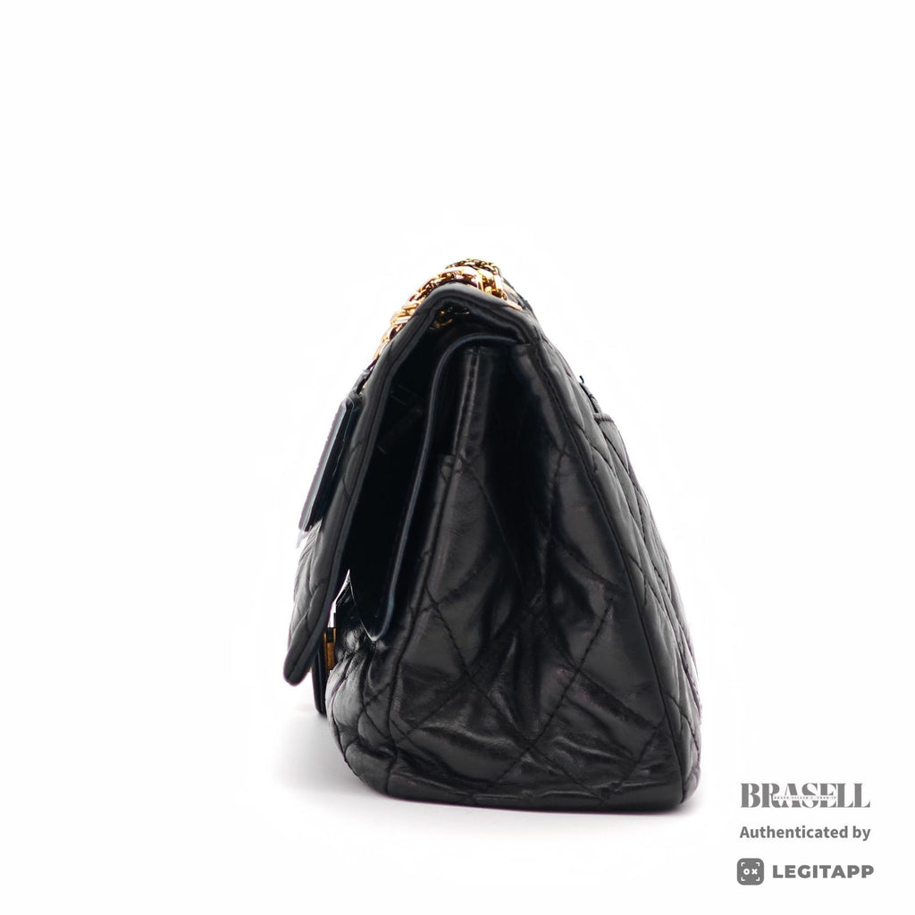 CHANEL Large Matelasse 2-Way Handbag Shoulder Bag Black【ImportFeeFREE】