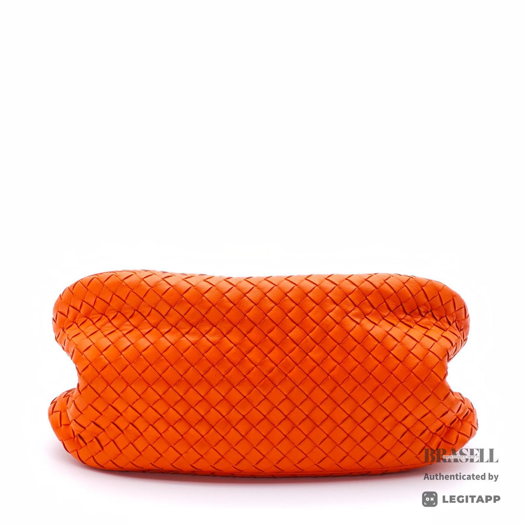 BOTTEGA VENETA Intrecciato Woven Handbag Orange Women's【ImportFeeFREE】