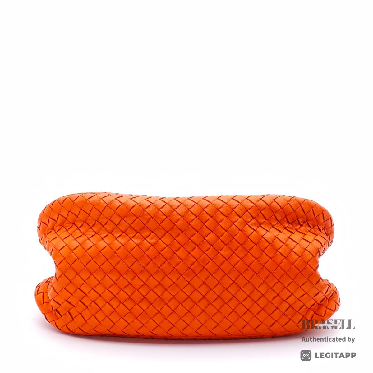 BOTTEGA VENETA Intrecciato Woven Handbag Orange Women's【ImportFeeFREE】
