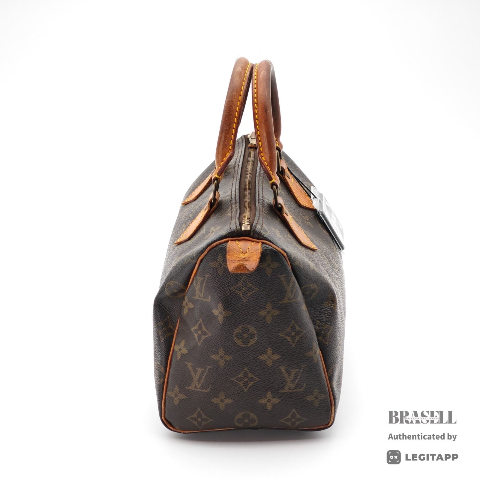LOUIS VUITTON Speedy 25 Monogram Canvas Hand Bag M41528 Brown 【ImportFeeFREE】