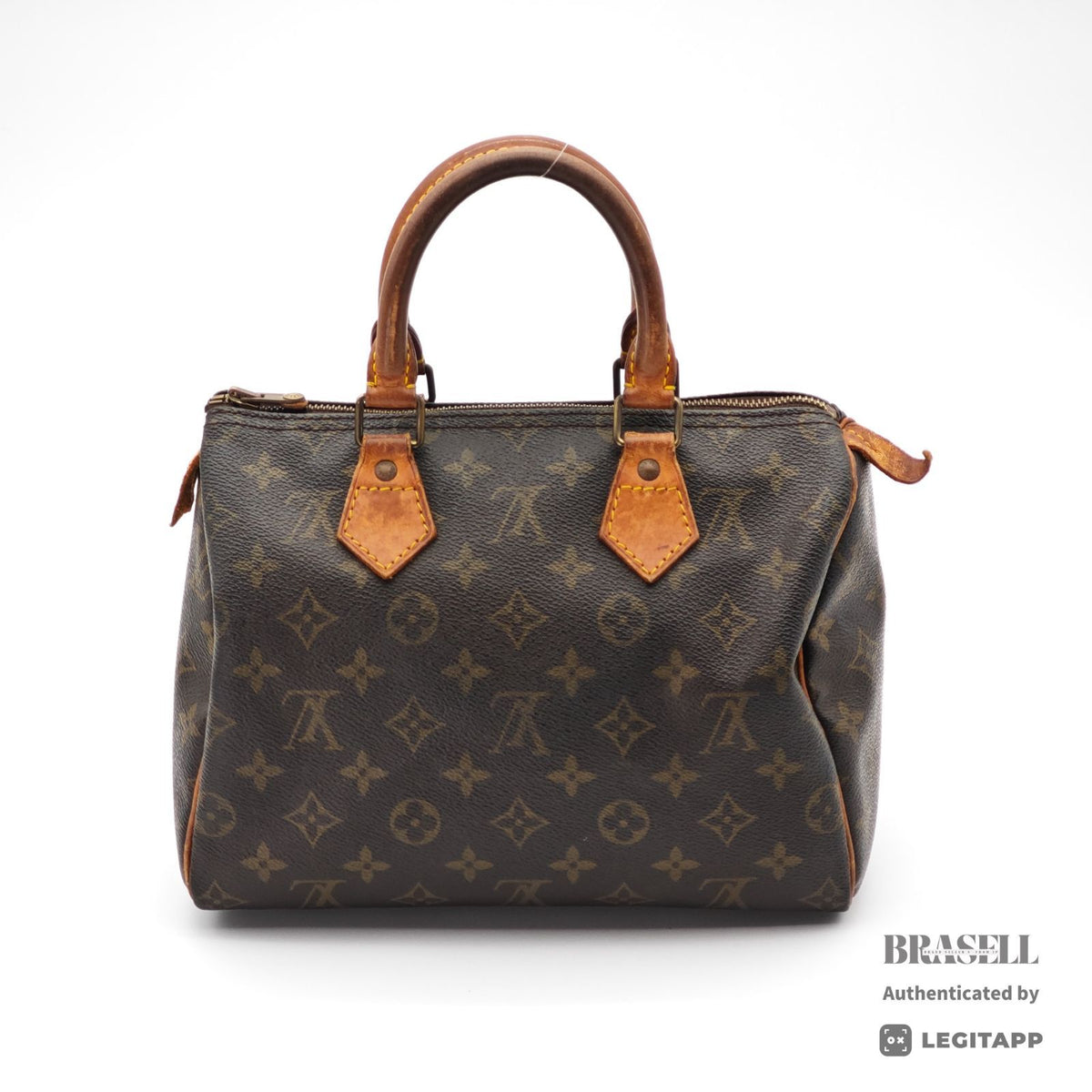 LOUIS VUITTON Speedy 25 Monogram Canvas Hand Bag M41528 Brown 【ImportFeeFREE】