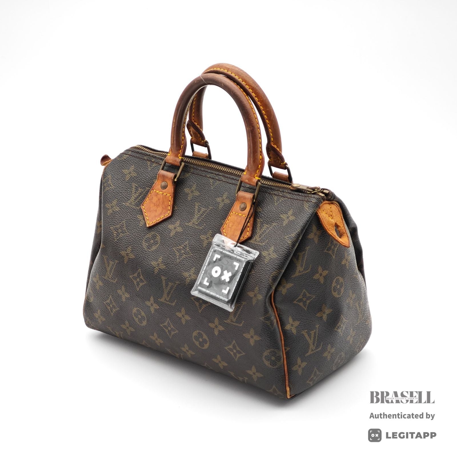 LOUIS VUITTON Speedy 25 Monogram Canvas Hand Bag M41528 Brown 【ImportFeeFREE】