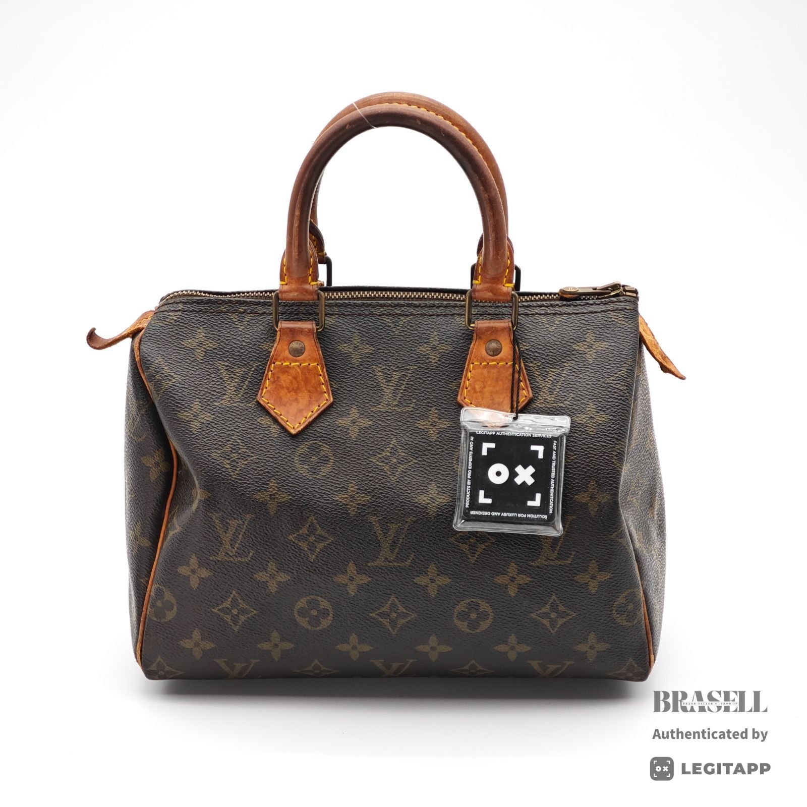 LOUIS VUITTON Speedy 25 Monogram Canvas Hand Bag M41528 Brown 【ImportFeeFREE】