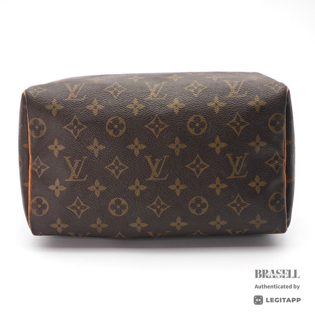 LOUIS VUITTON Speedy 25 Monogram Canvas Hand Bag M41528 Brown 【ImportFeeFREE】