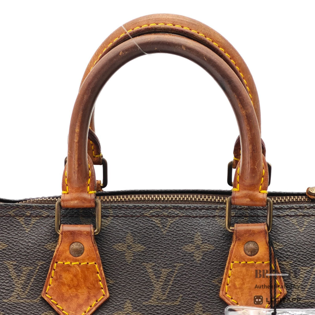 LOUIS VUITTON Speedy 25 Monogram Canvas Hand Bag M41528 Brown 【ImportFeeFREE】