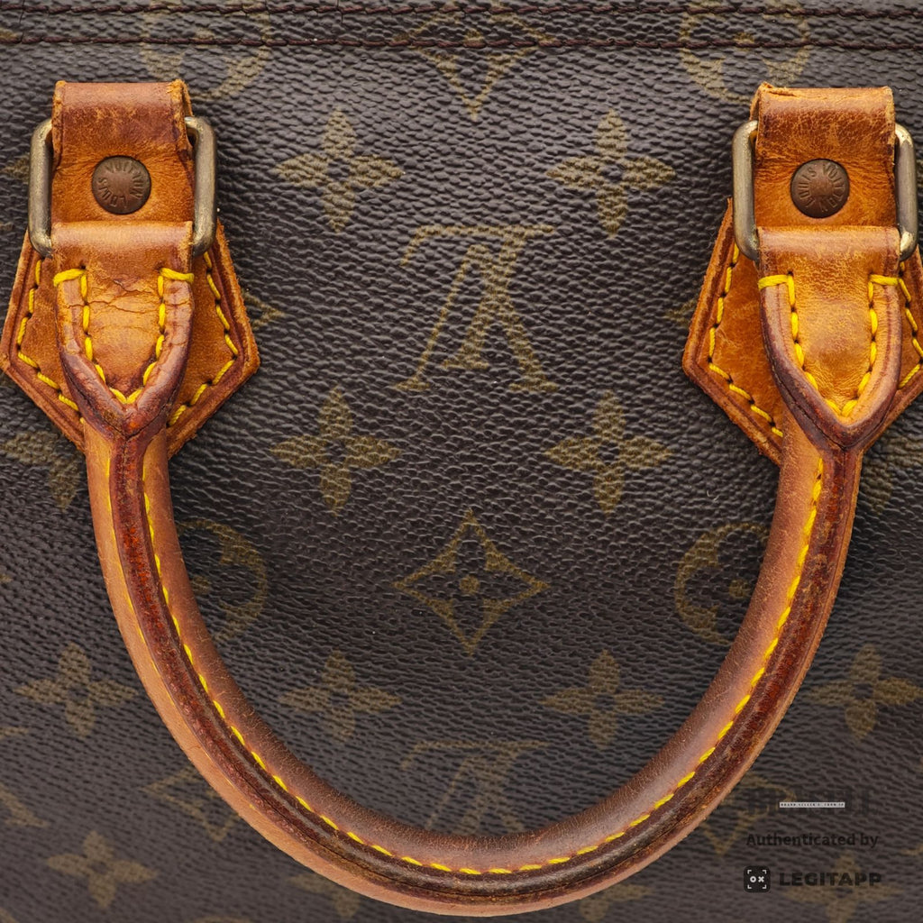 LOUIS VUITTON Speedy 25 Monogram Canvas Hand Bag M41528 Brown 【ImportFeeFREE】