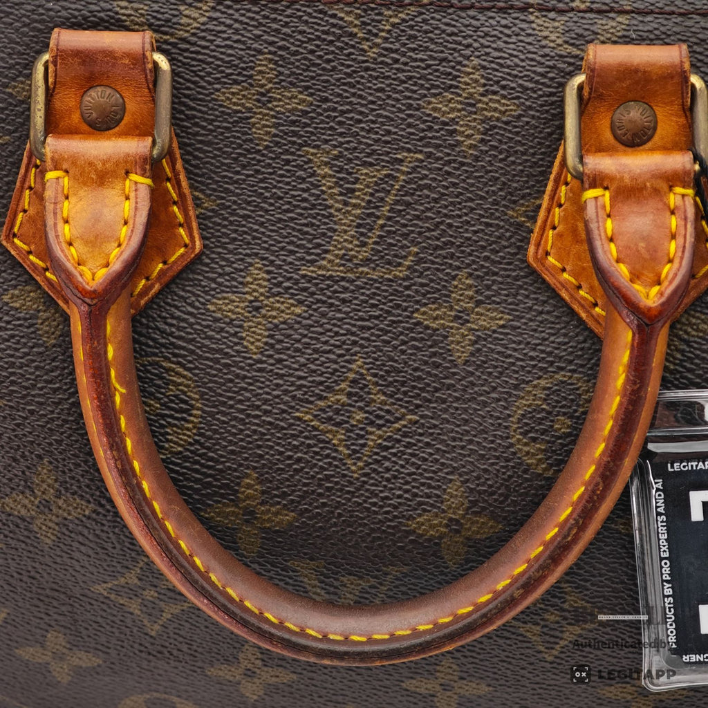 LOUIS VUITTON Speedy 25 Monogram Canvas Hand Bag M41528 Brown 【ImportFeeFREE】