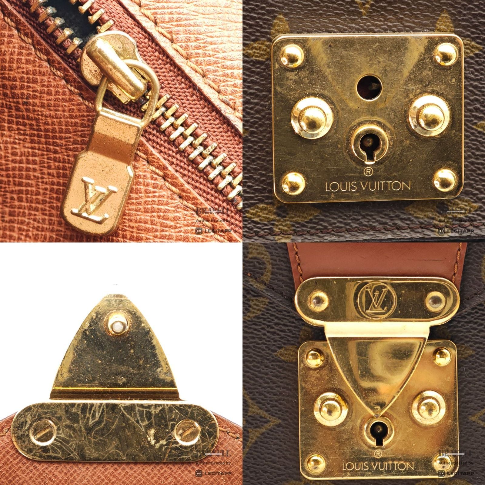 LOUIS VUITTON Monceau Monogram Canvas Brown Hand Bag M51187 【ImportFeeFREE】