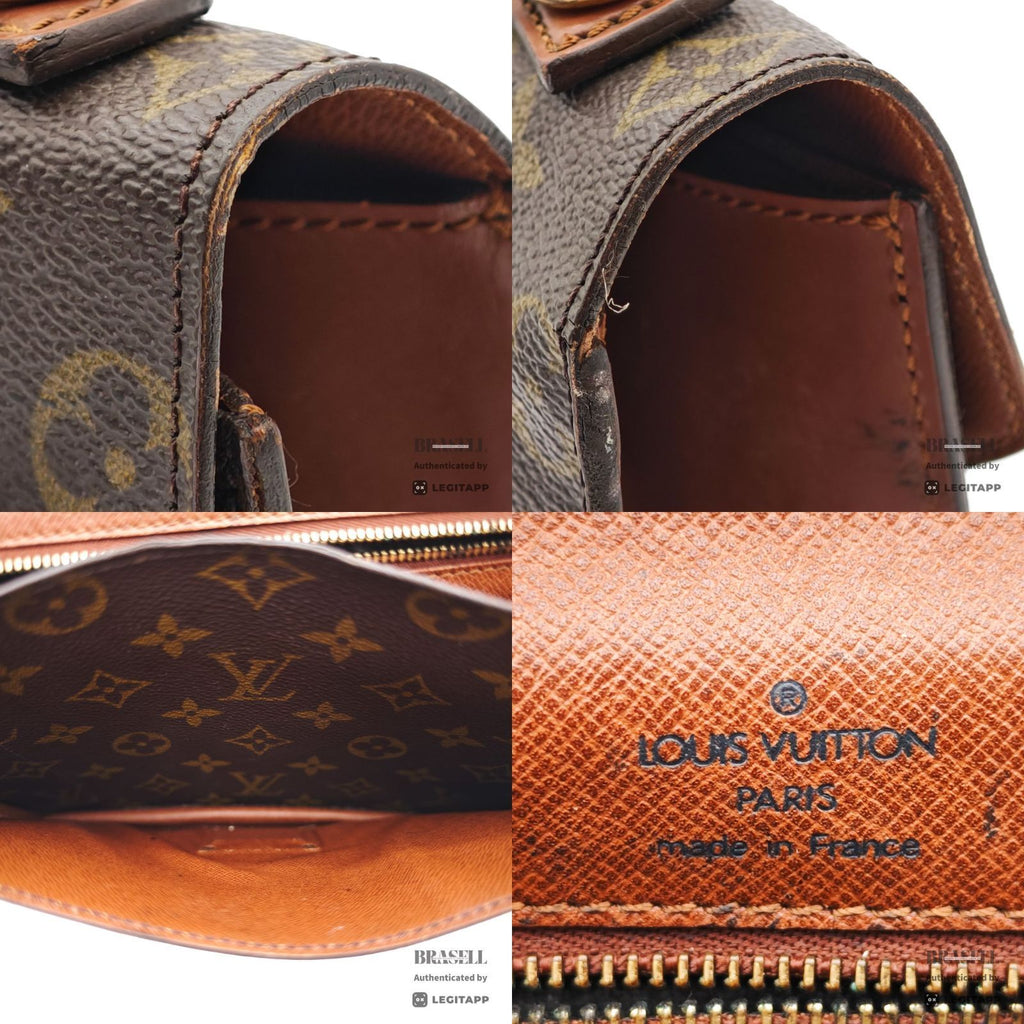 LOUIS VUITTON Monceau Monogram Canvas Brown Hand Bag M51187 【ImportFeeFREE】