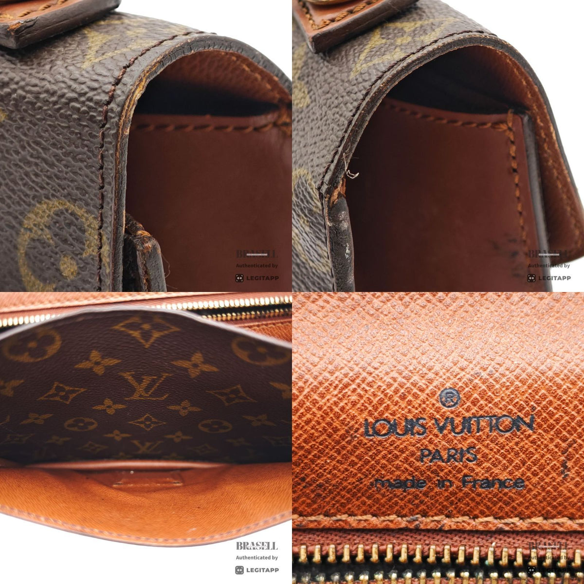 LOUIS VUITTON Monceau Monogram Canvas Brown Hand Bag M51187 【ImportFeeFREE】