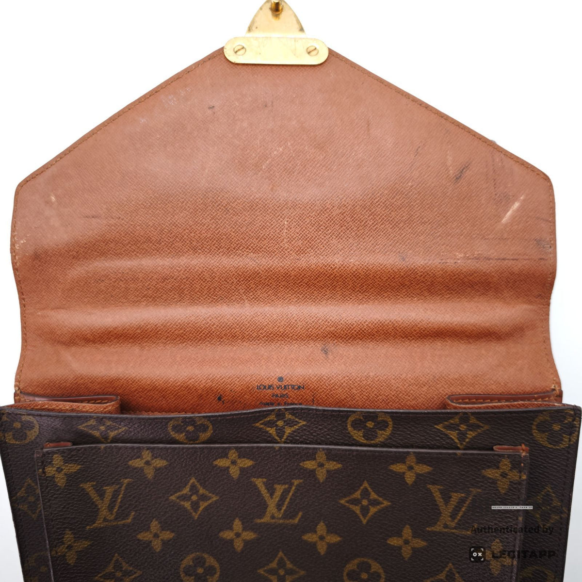 LOUIS VUITTON Monceau Monogram Canvas Brown Hand Bag M51187 【ImportFeeFREE】
