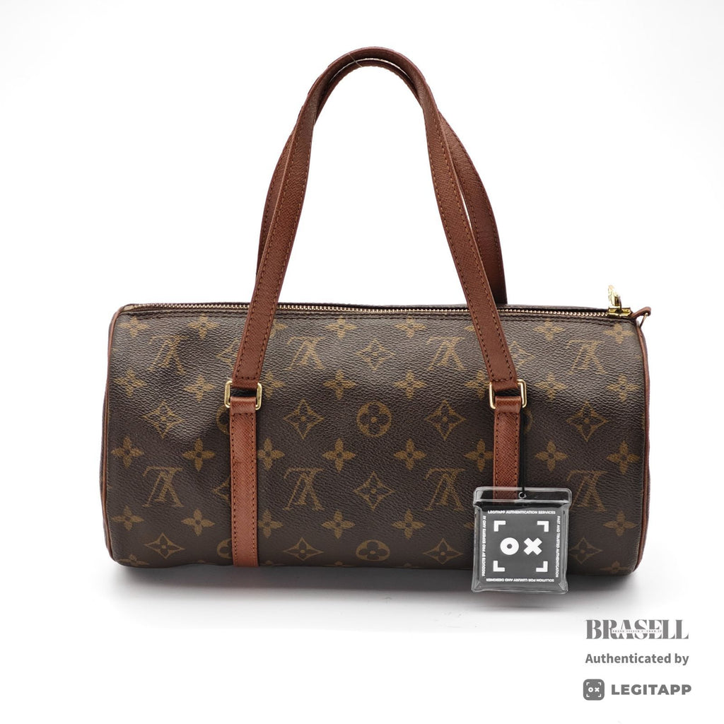 LOUIS VUITTON Papillon Hand Bag Monogram Canvas M51365 Brown 【ImportFeeFREE】