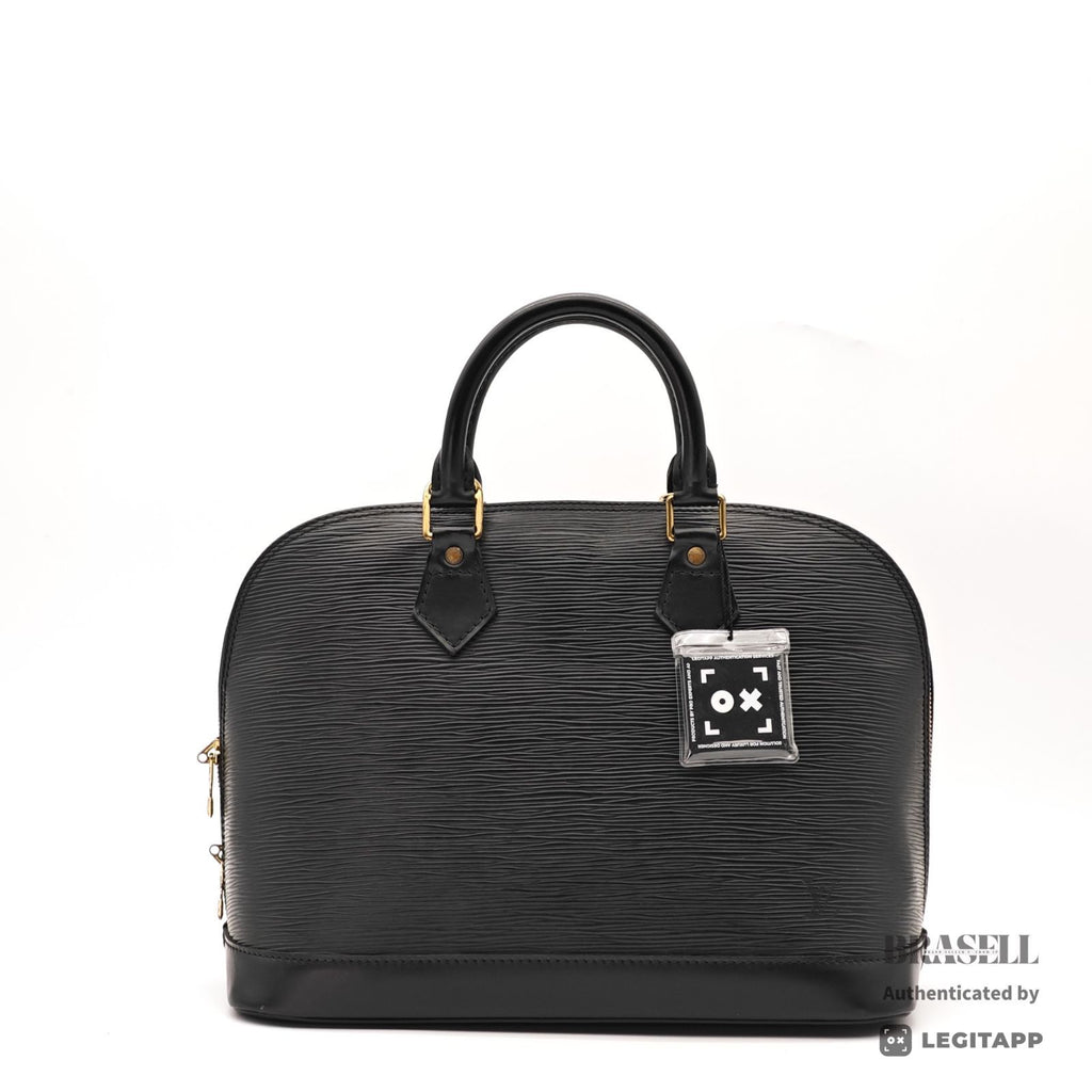 LOUIS VUITTON Epi Alma M52142 Handbag Black Women's【ImportFeeFREE】