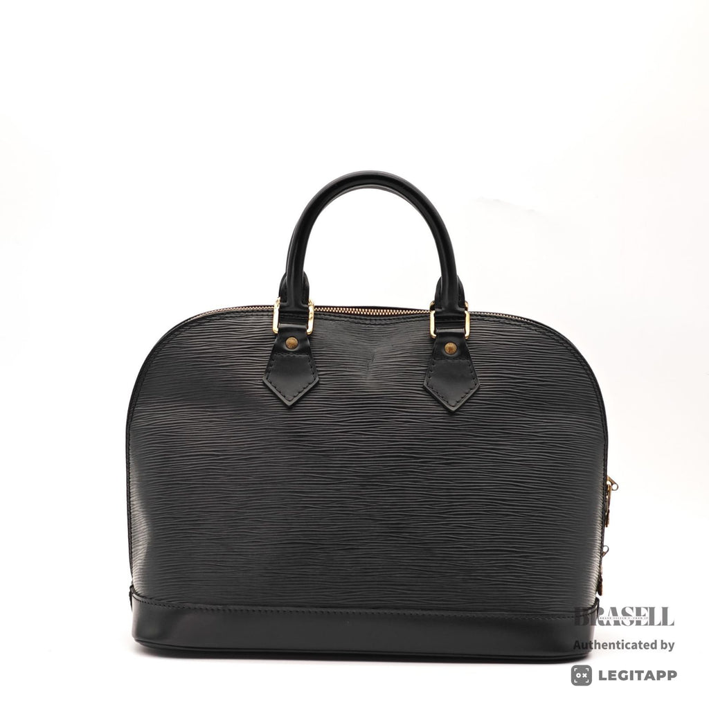 LOUIS VUITTON Epi Alma M52142 Handbag Black Women's【ImportFeeFREE】