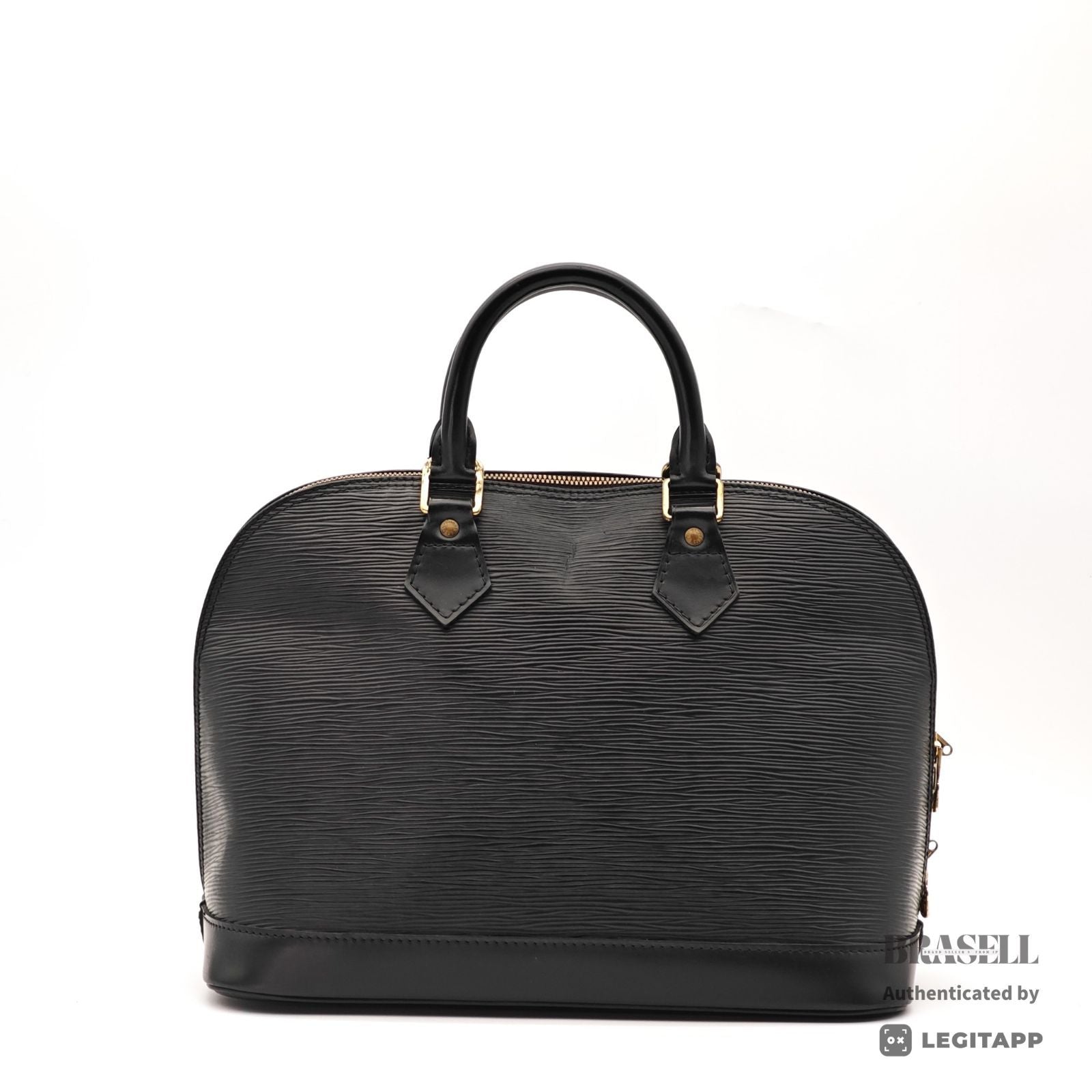 LOUIS VUITTON Epi Alma M52142 Handbag Black Women's【ImportFeeFREE】