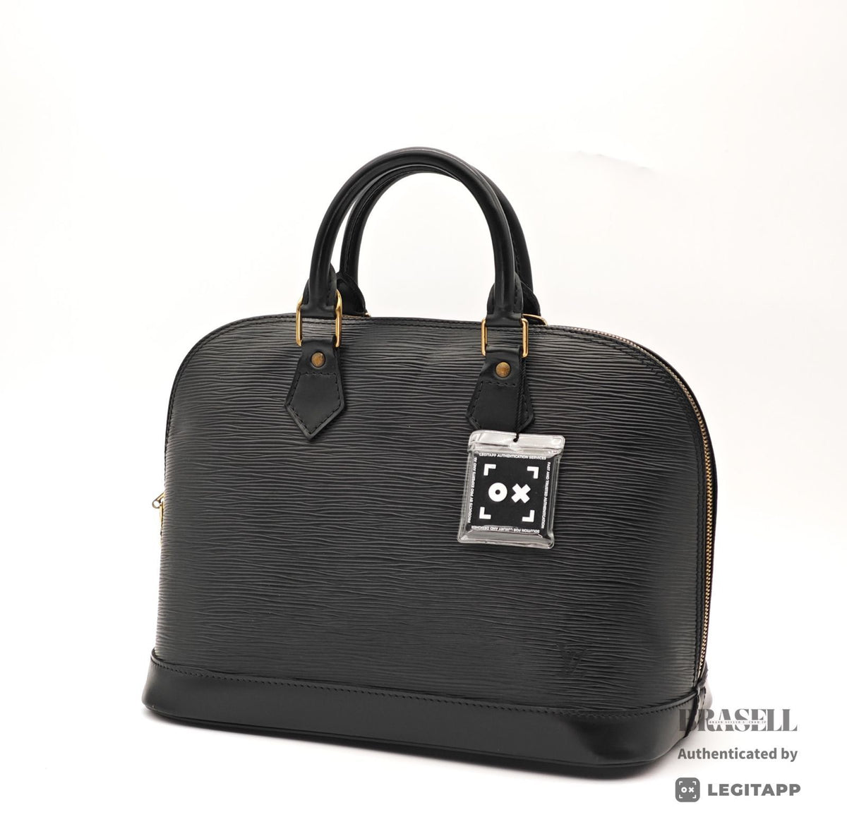 LOUIS VUITTON Epi Alma M52142 Handbag Black Women's【ImportFeeFREE】