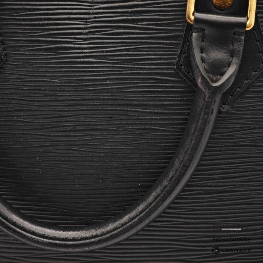 LOUIS VUITTON Epi Alma M52142 Handbag Black Women's【ImportFeeFREE】