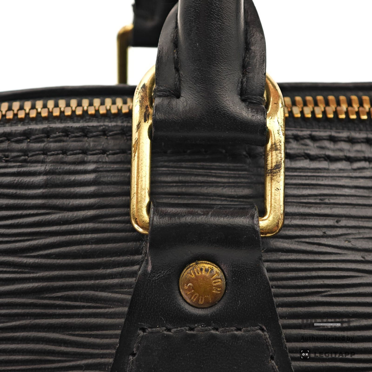 LOUIS VUITTON Epi Alma M52142 Handbag Black Women's【ImportFeeFREE】