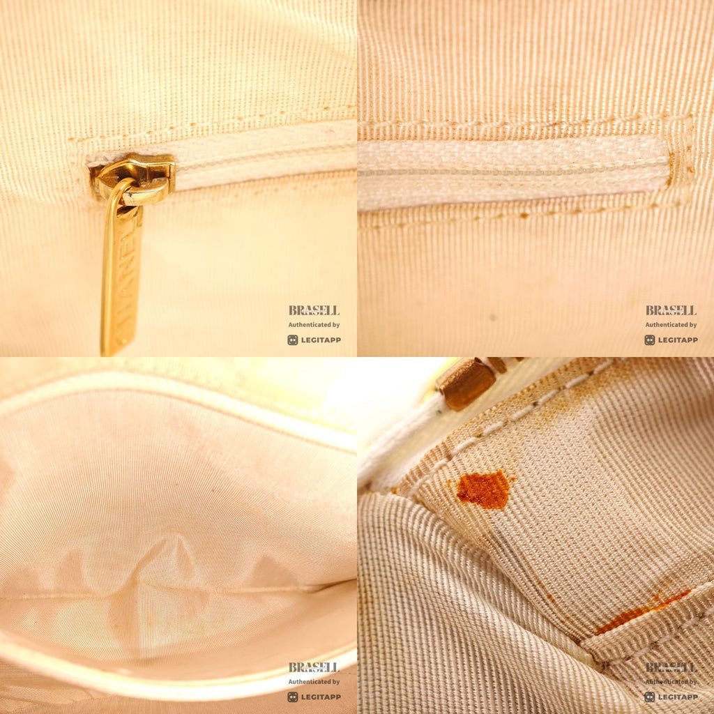 CHANEL Caviar Skin Shoulder Tote Bag White Women's【ImportFeeFREE】