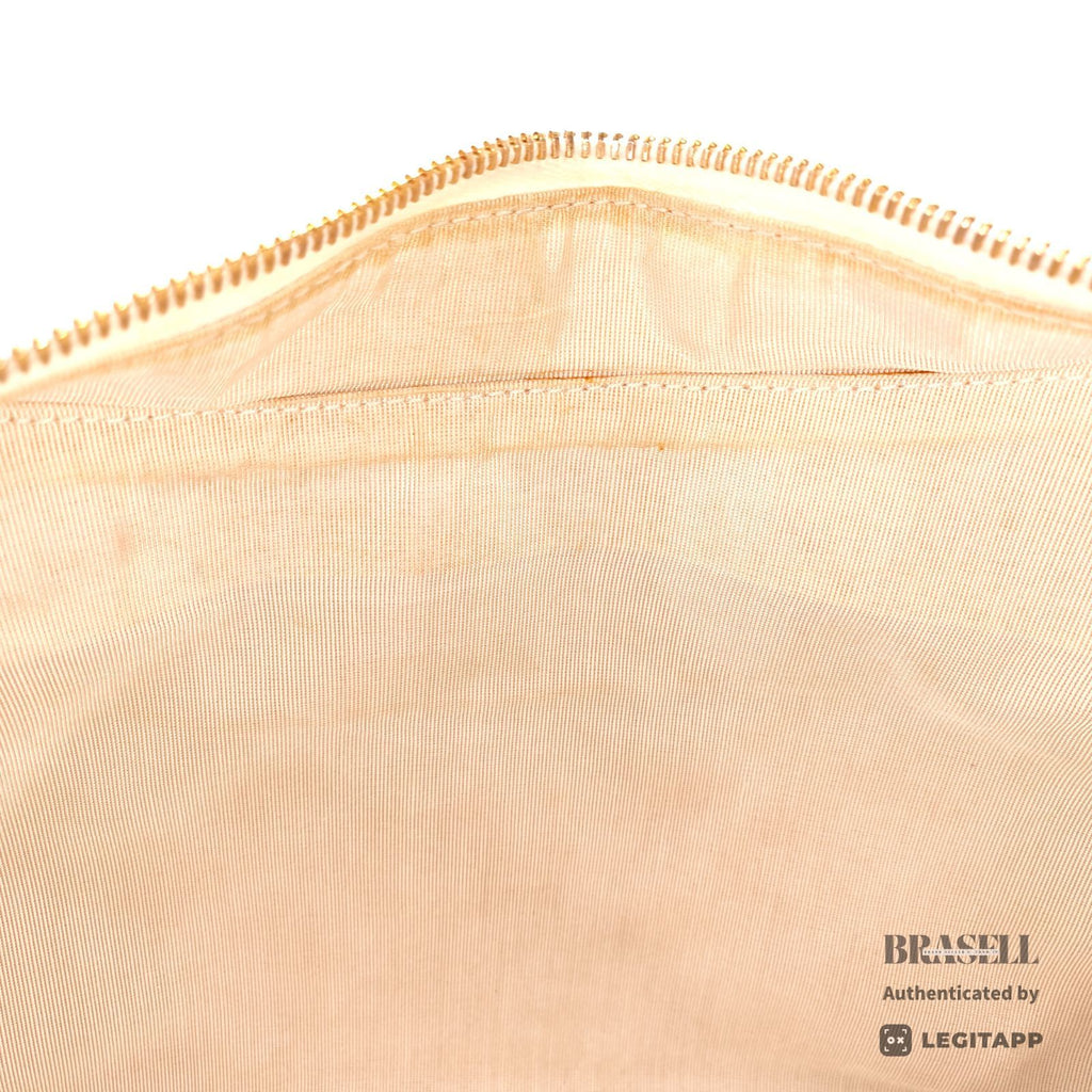 CHANEL Caviar Skin Shoulder Tote Bag White Women's【ImportFeeFREE】