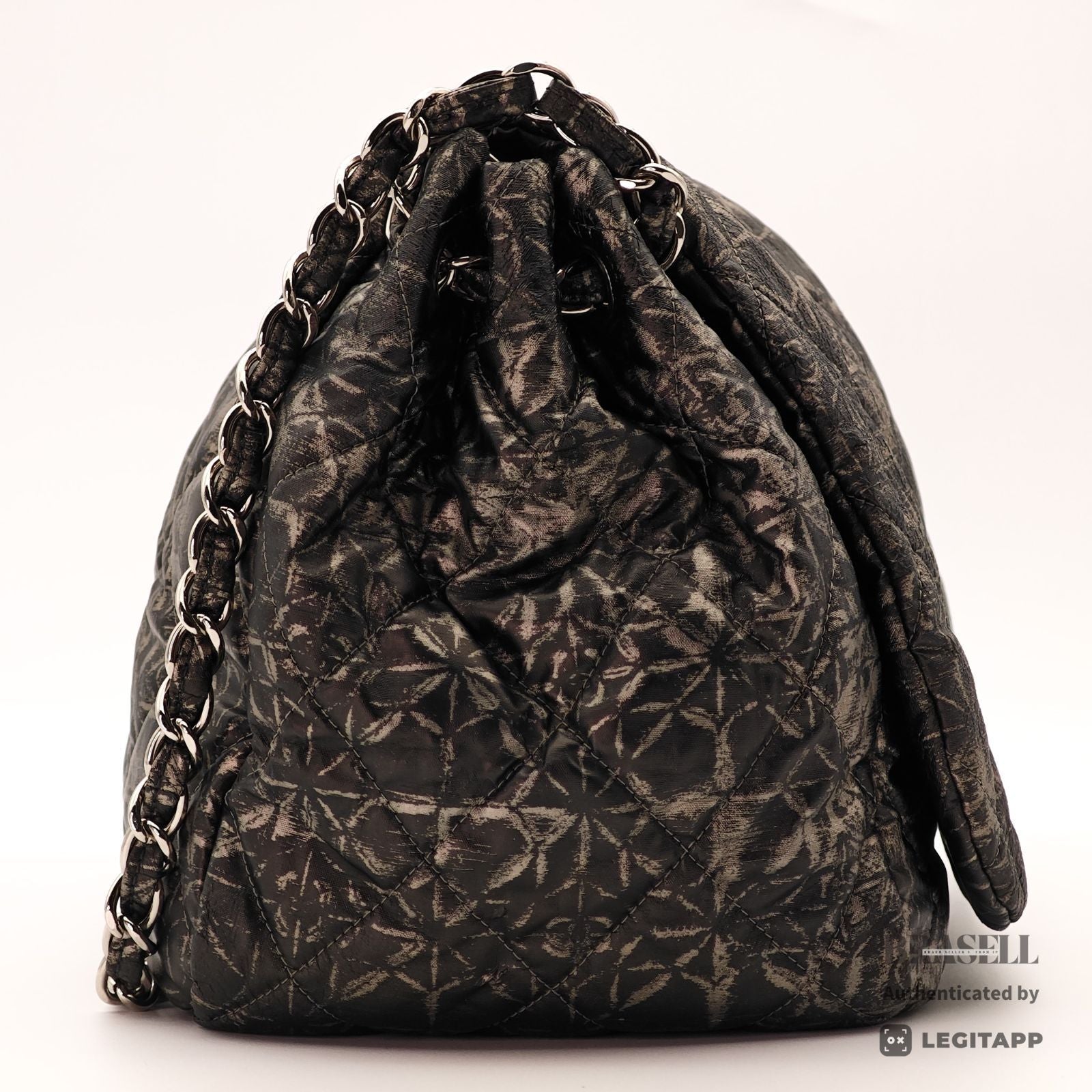 CHANEL Retro Pattern Chain Bag Gray Women's Handbag【ImportFeeFREE】