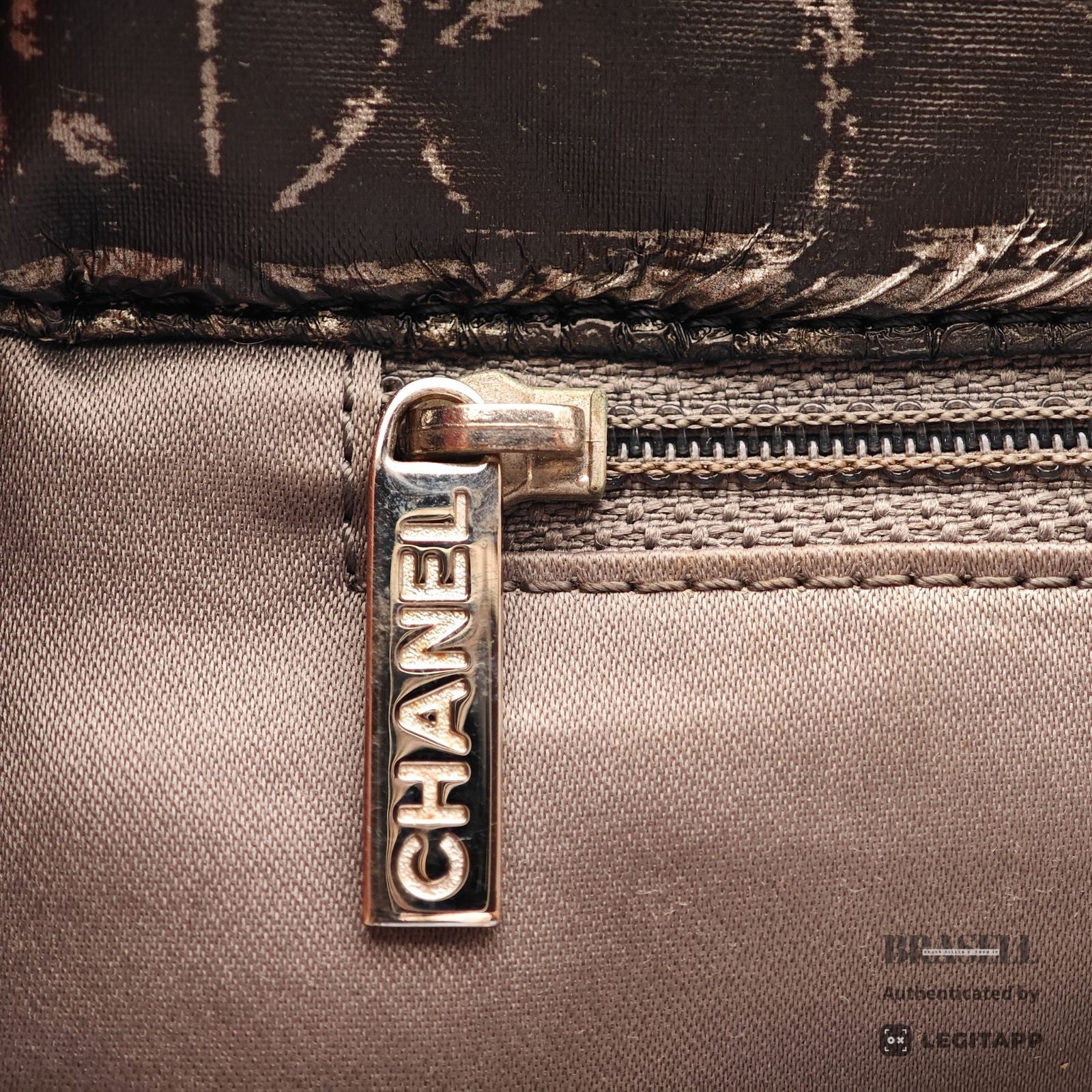 CHANEL Retro Pattern Chain Bag Gray Women's Handbag【ImportFeeFREE】