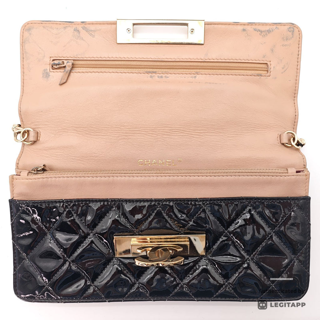 CHANEL 2Way Chain Shoulder Bag Black Leather Flap Clutch【ImportFeeFREE】
