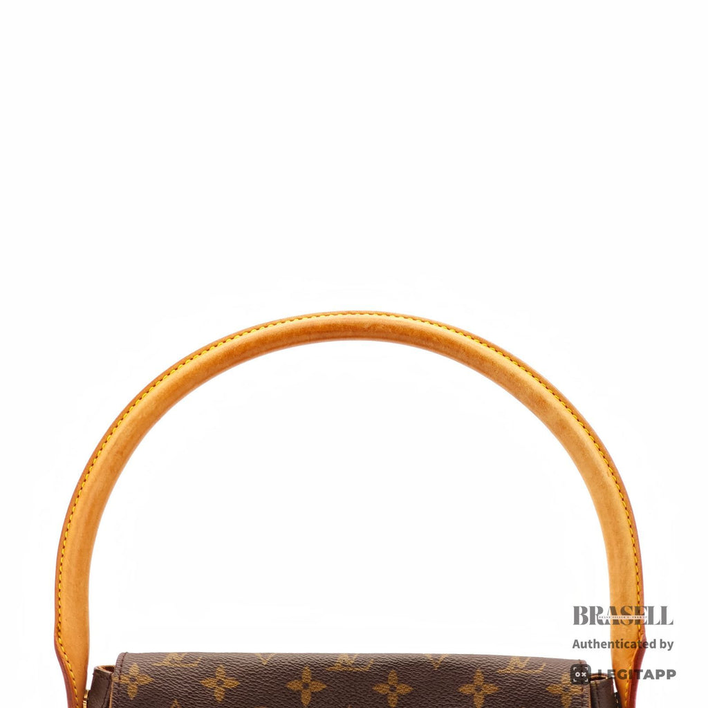LOUIS VUITTON Monogram Mini Looping M51147 Handbag Brown Women【ImportFeeFREE】