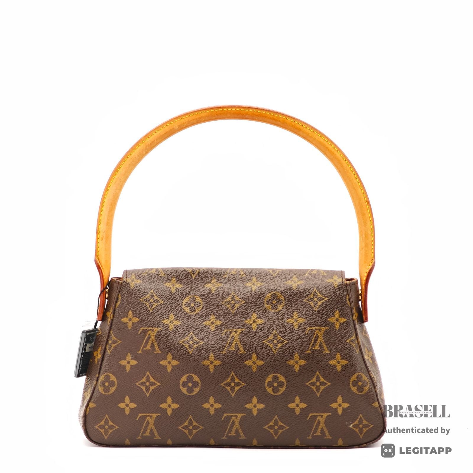LOUIS VUITTON Monogram Mini Looping M51147 Handbag Brown Women【ImportFeeFREE】