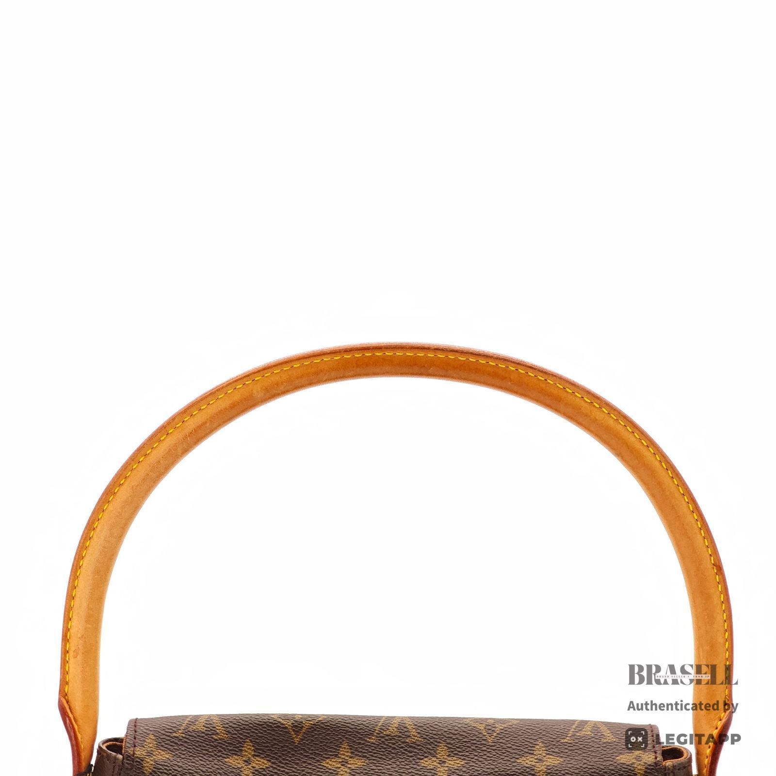 LOUIS VUITTON Monogram Mini Looping M51147 Handbag Brown Women【ImportFeeFREE】