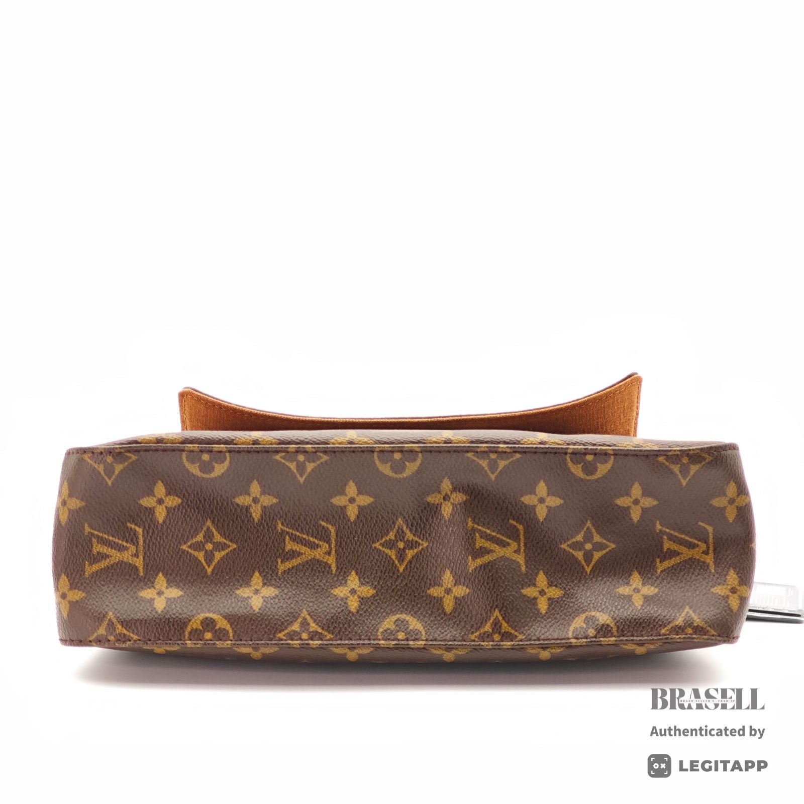 LOUIS VUITTON Monogram Mini Looping M51147 Handbag Brown Women【ImportFeeFREE】