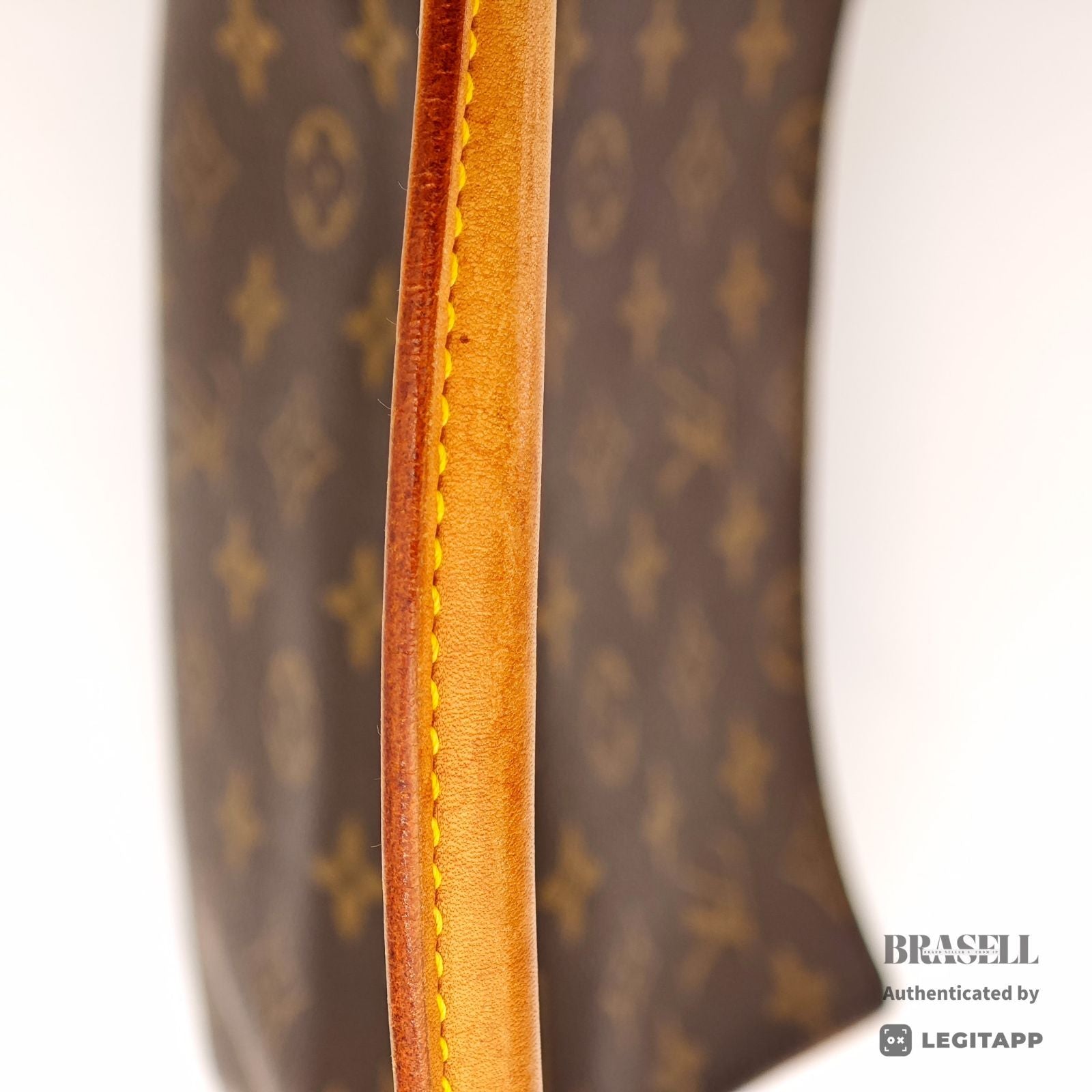 LOUIS VUITTON Monogram Mini Looping M51147 Handbag Brown Women【ImportFeeFREE】