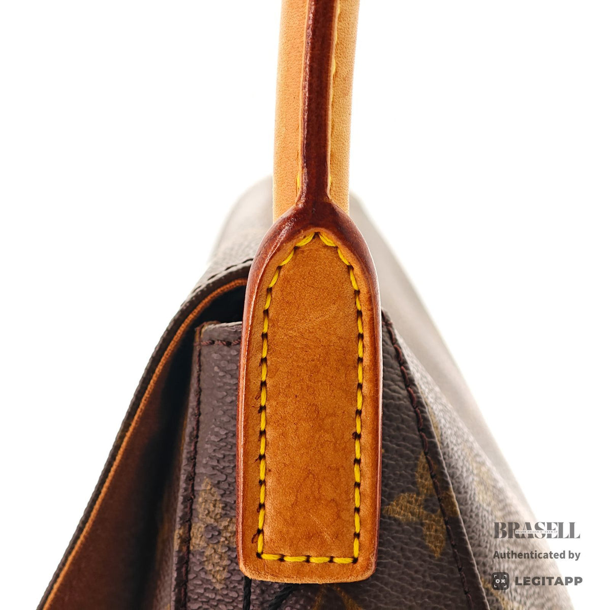 LOUIS VUITTON Monogram Mini Looping M51147 Handbag Brown Women【ImportFeeFREE】