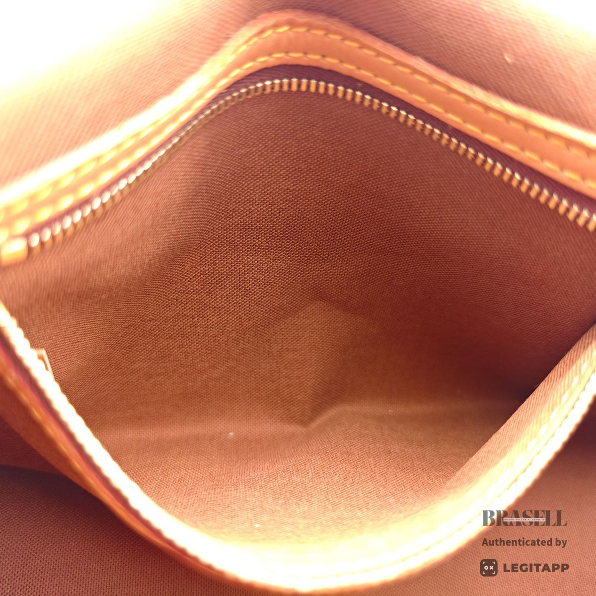 LOUIS VUITTON Monogram Mini Looping M51147 Handbag Brown Women【ImportFeeFREE】