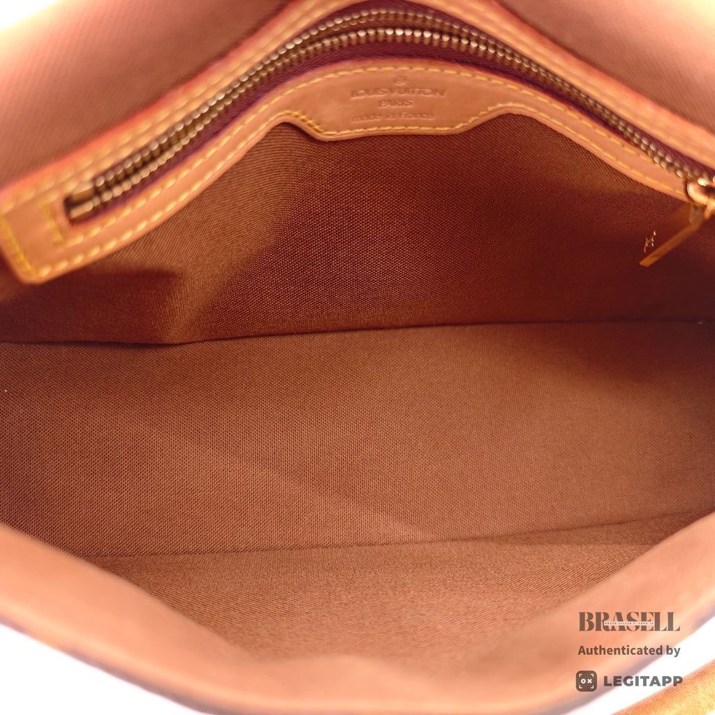 LOUIS VUITTON Monogram Mini Looping M51147 Handbag Brown Women【ImportFeeFREE】