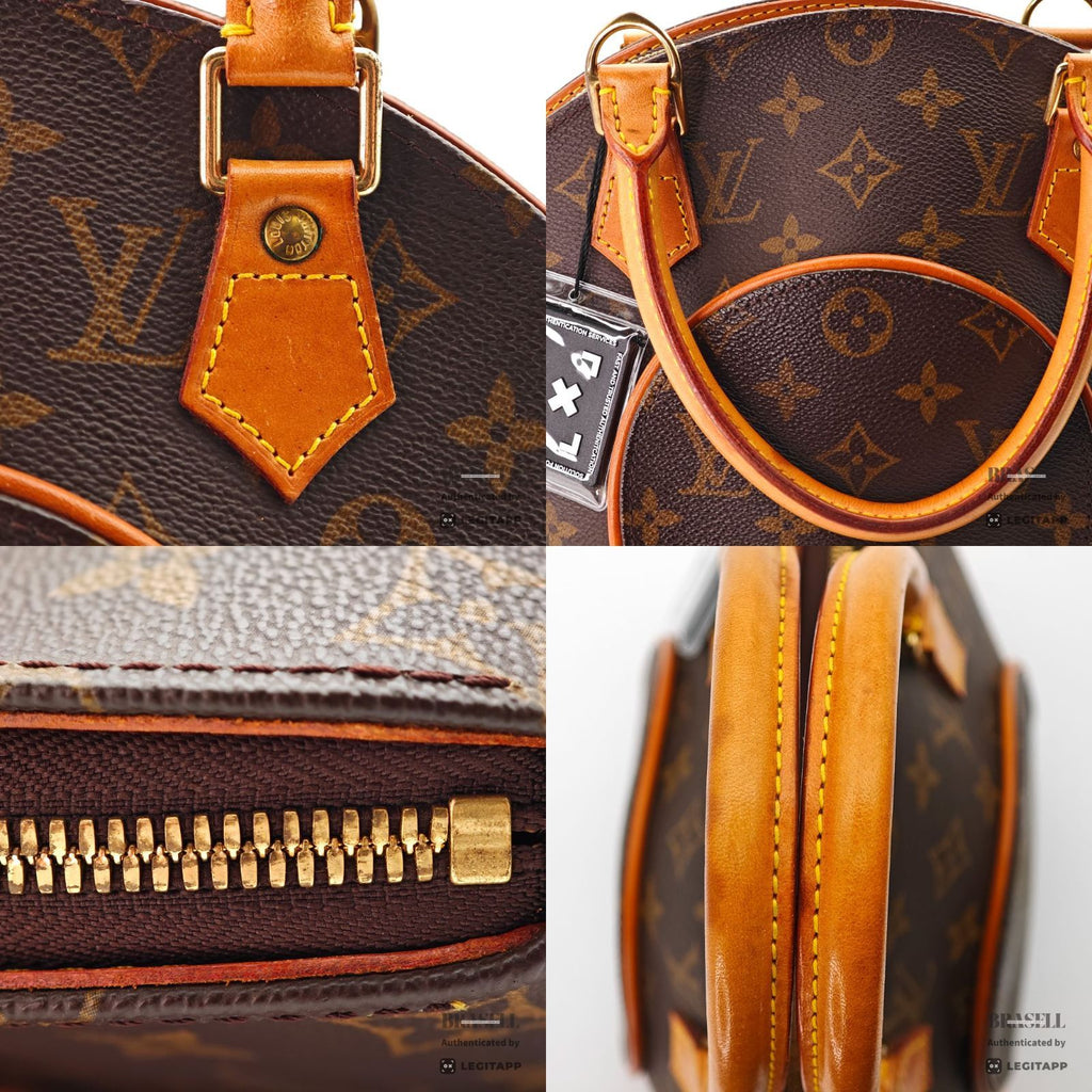 LOUIS VUITTON Monogram Ellipse PM M51127 Handbag Brown Women's【ImportFeeFREE】